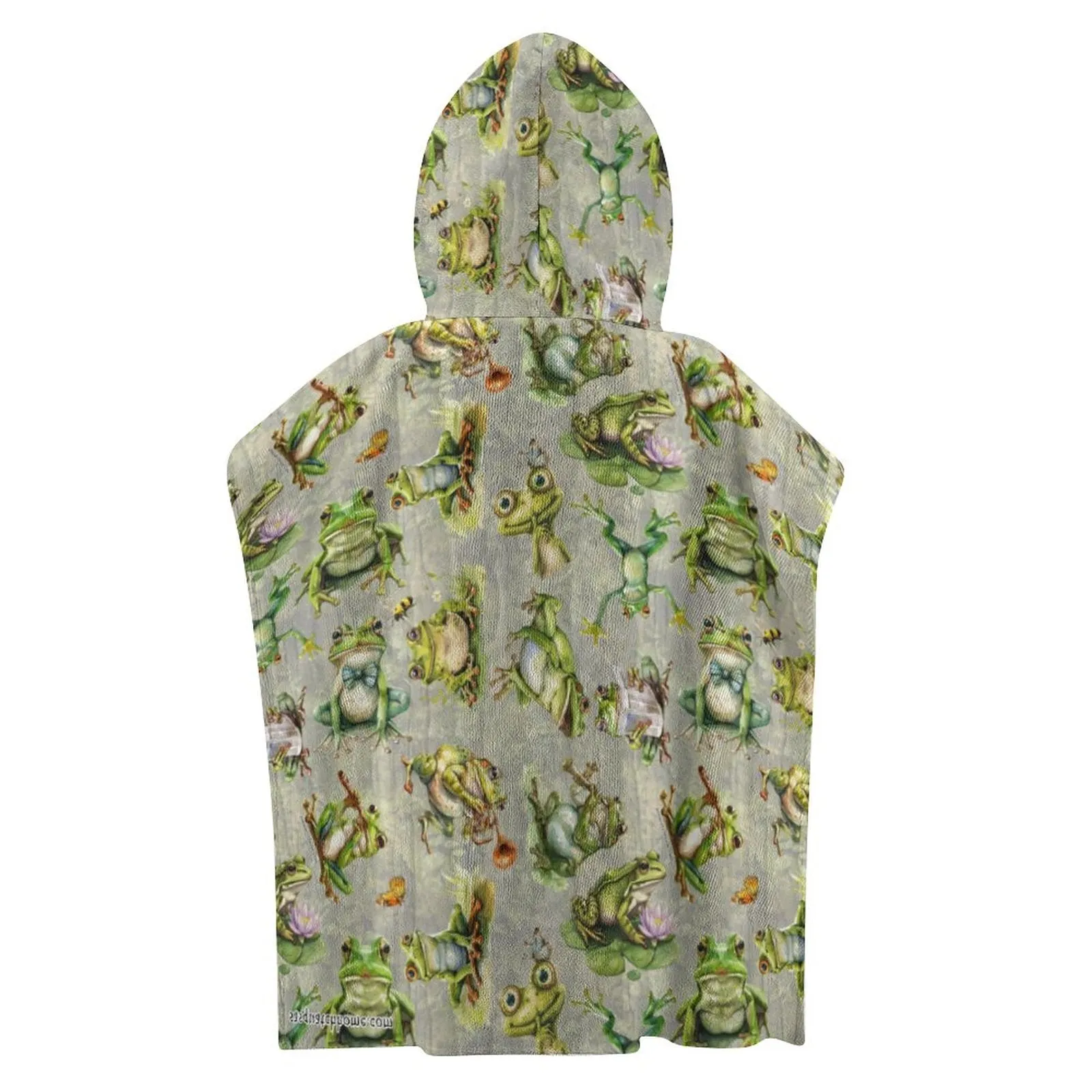 10 Animal Designs - Hooded Terry Cloth Pullover Towel for Kids, Children