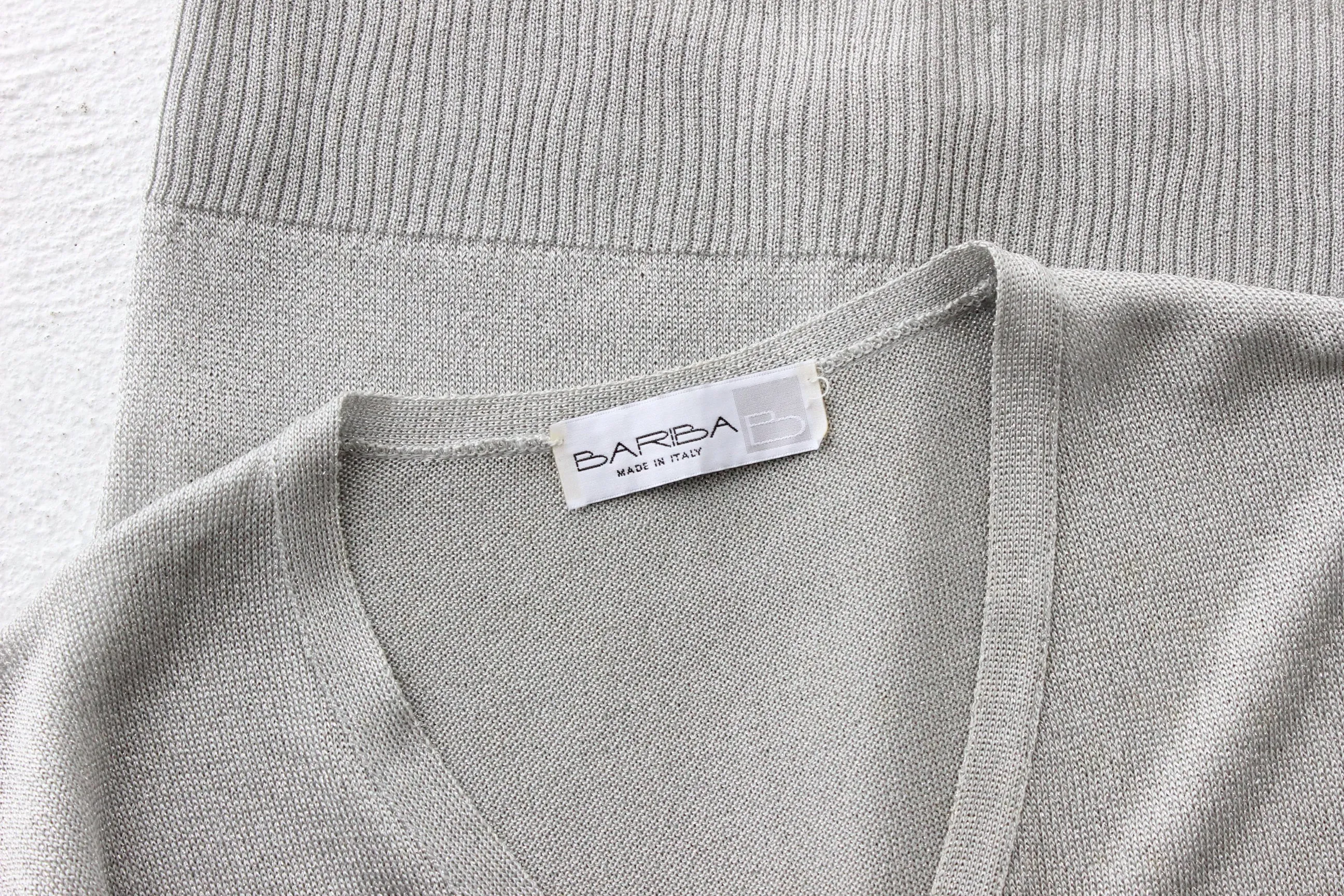 90s Italian Made Lurex Knit Top by Bariba