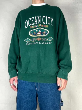 90's Ocean City Maryland Vintage Sweatshirt Size XL