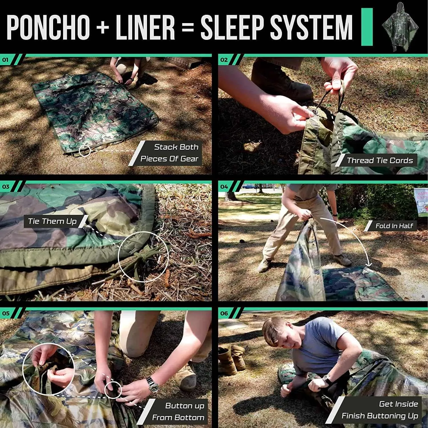 Acme Approved Woobie Blanket Poncho Liner Army & Military Blanket