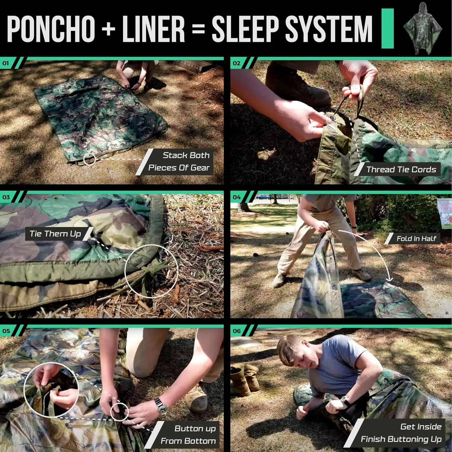 Acme Approved Woobie Blanket Poncho Liner Army & Military Blanket