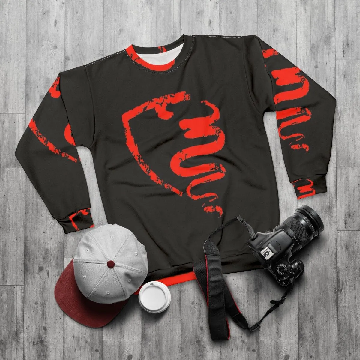 Alfa Romeo Grunge Sweatshirt for Car Enthusiasts