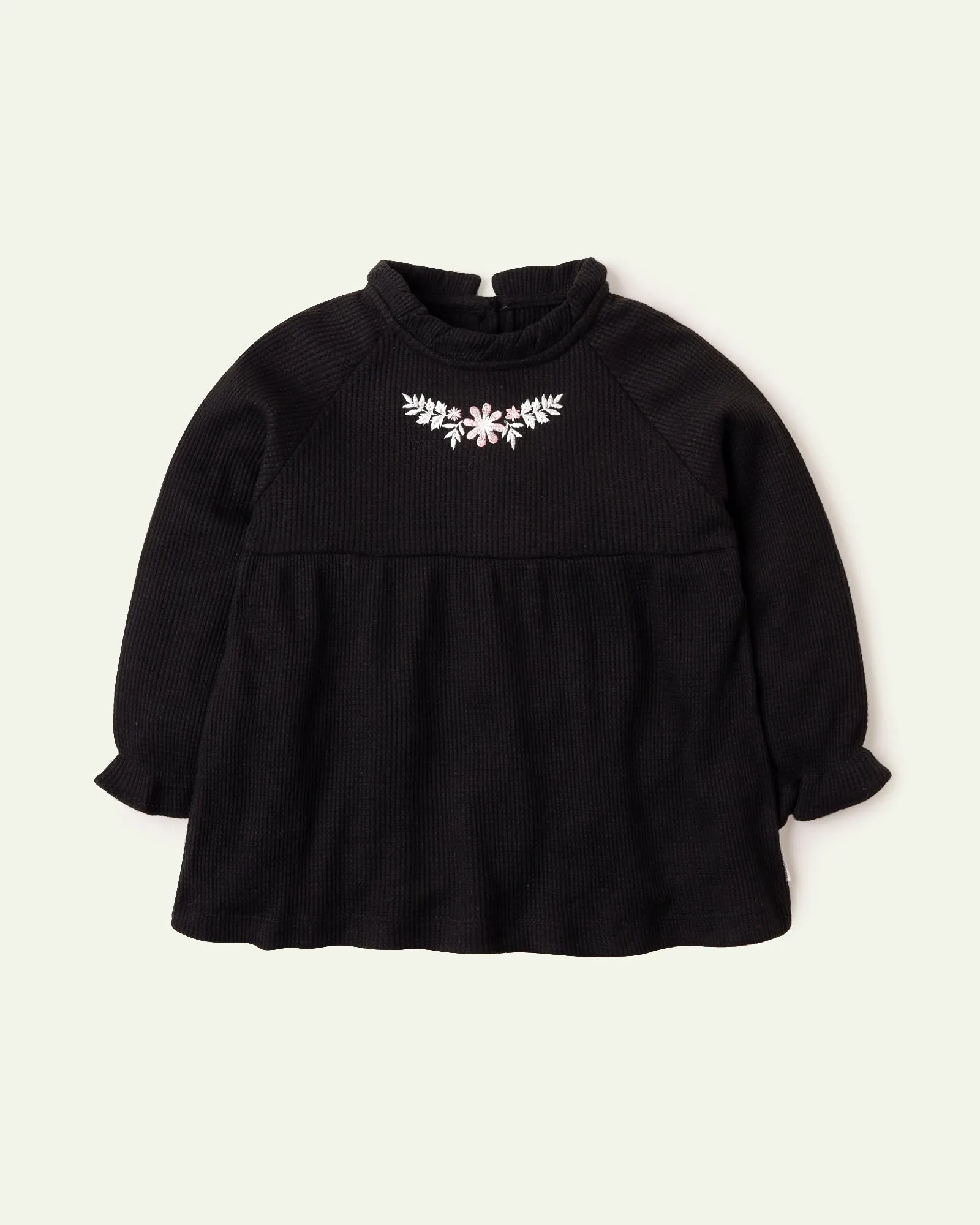 Black Embroidered Top