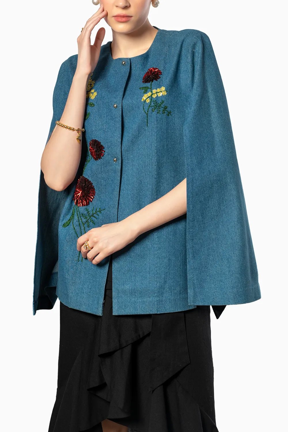 Blue Denim Cape