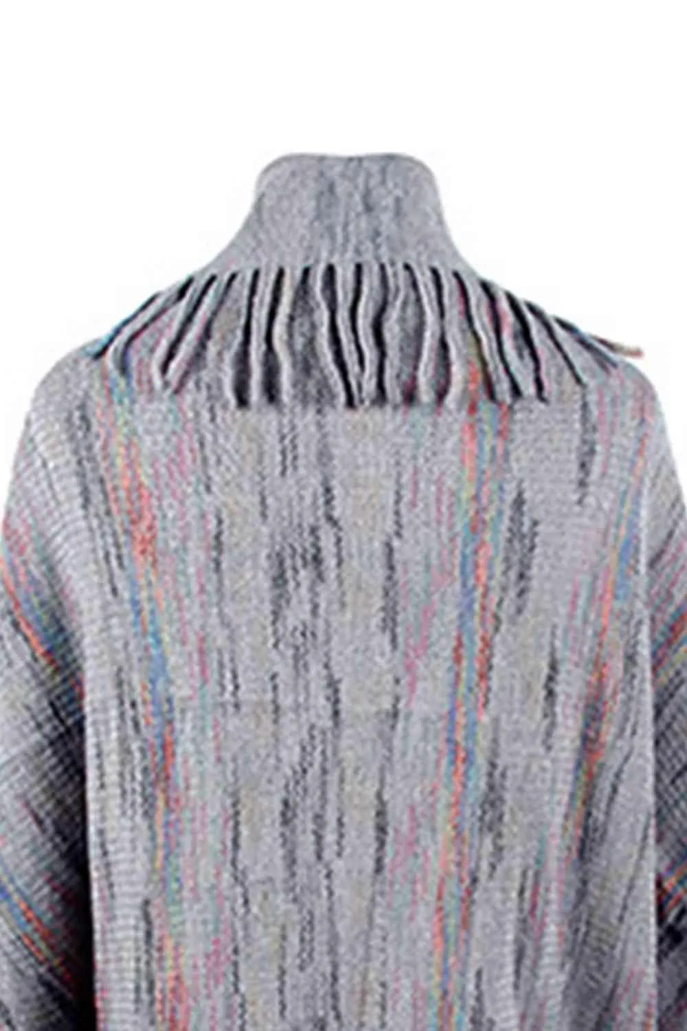 Boho Chic Cloak Sleeve Fringe Poncho