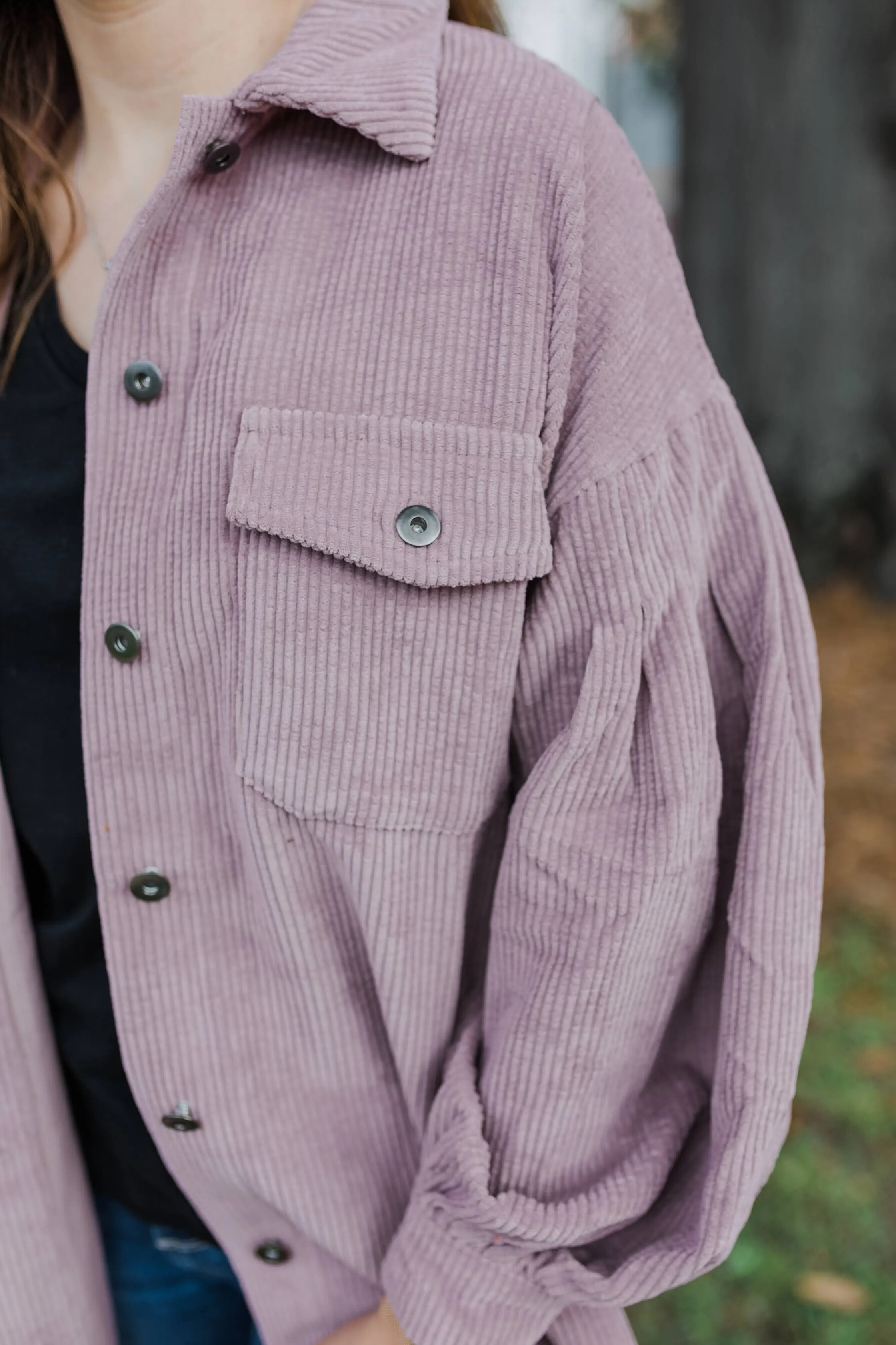By the Campfire Corduroy Shacket