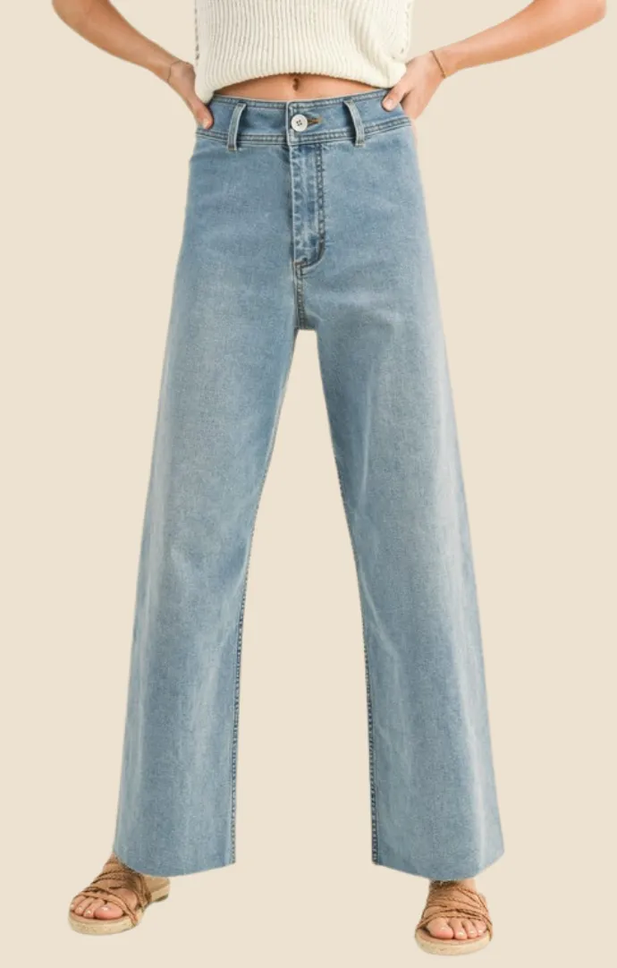 Carina Blue Denim Crop Jeans