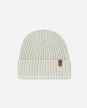 Cuffed Knit Hat Off-White