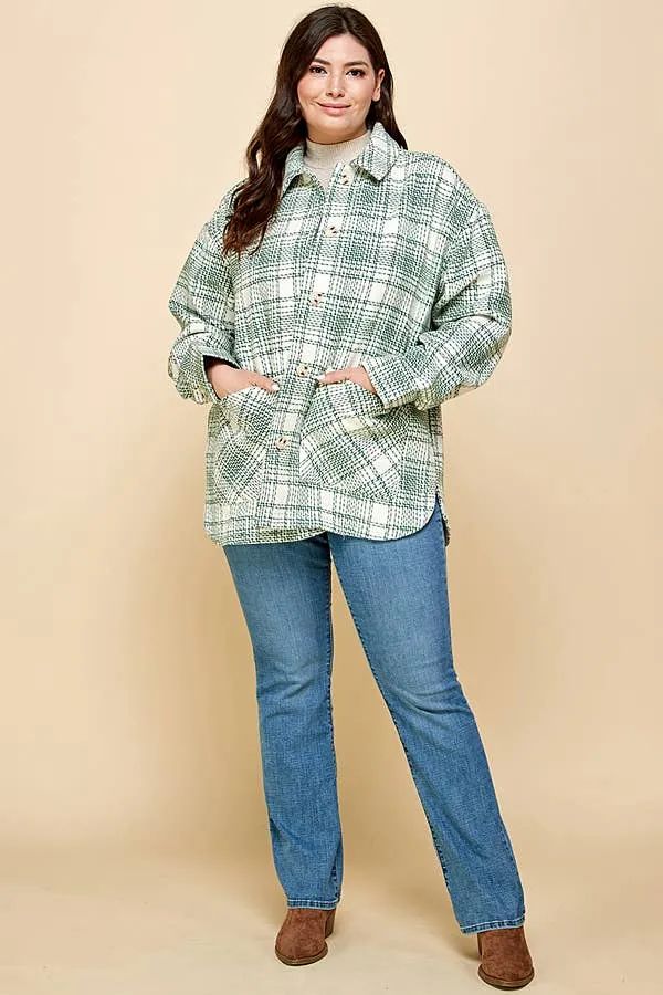 Curvy Plaid Shacket