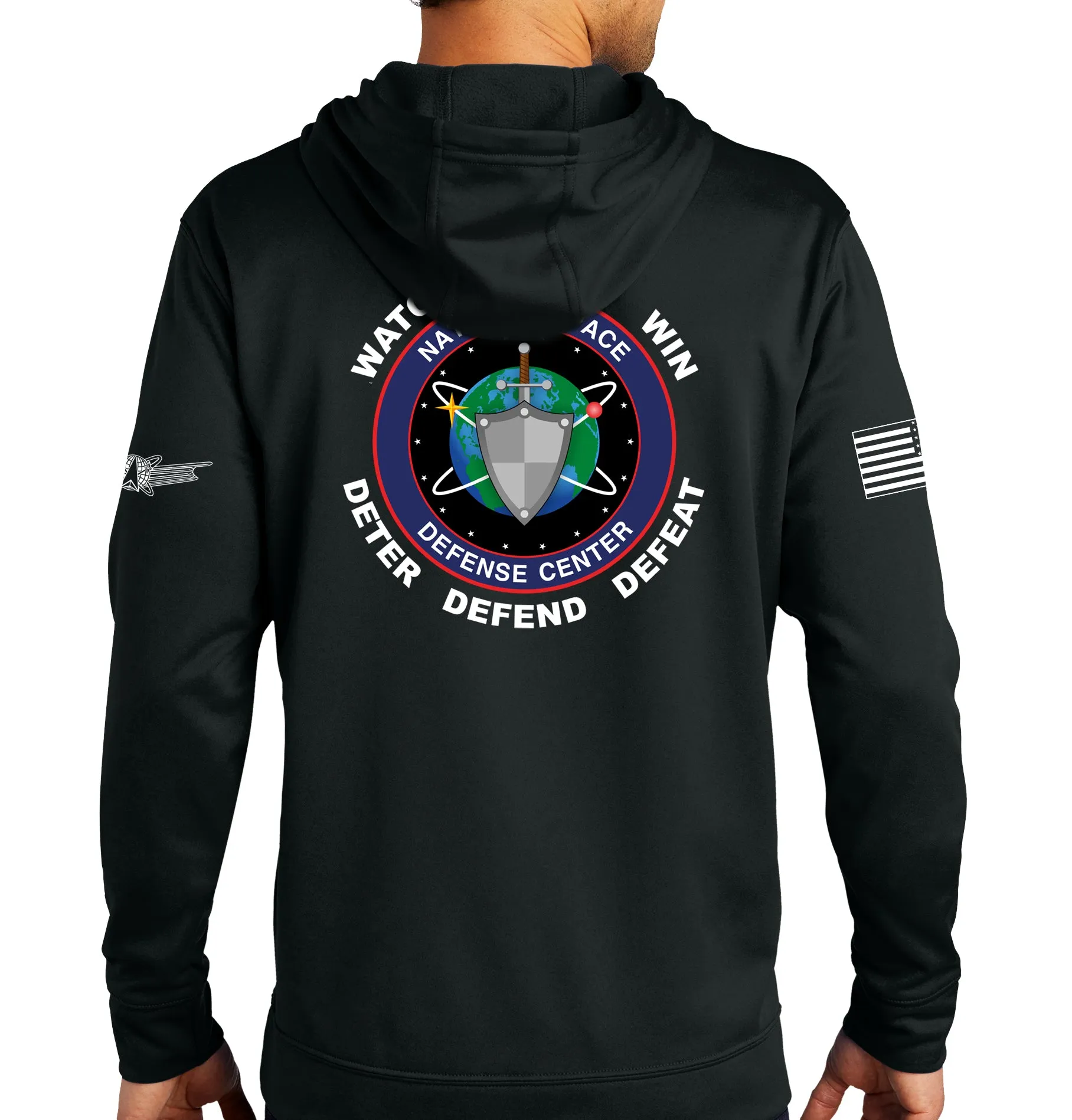 DEL 15 Performance Hoodie Sweatshirt. (This material is lighter than the 50-50) This sweatshirt is NOT approved for PT.