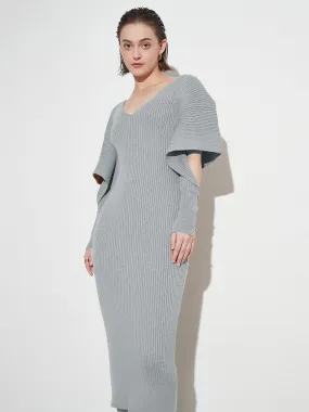 Elegant French Slim Fit Mid-Length Knitted Dress