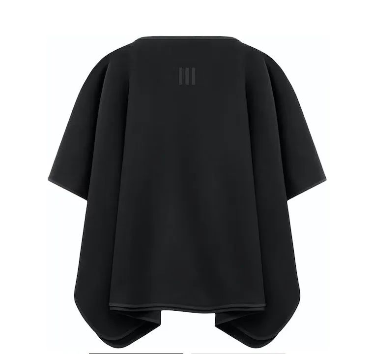 FEAR OF GOD ATHLETICS WOMEN'S SUEDE FLEECE PONCHO BLACK