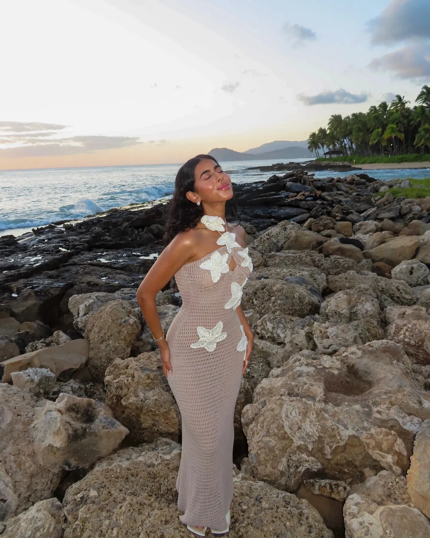 Floral Halter Maxi Dress Summer Splice Backless Design