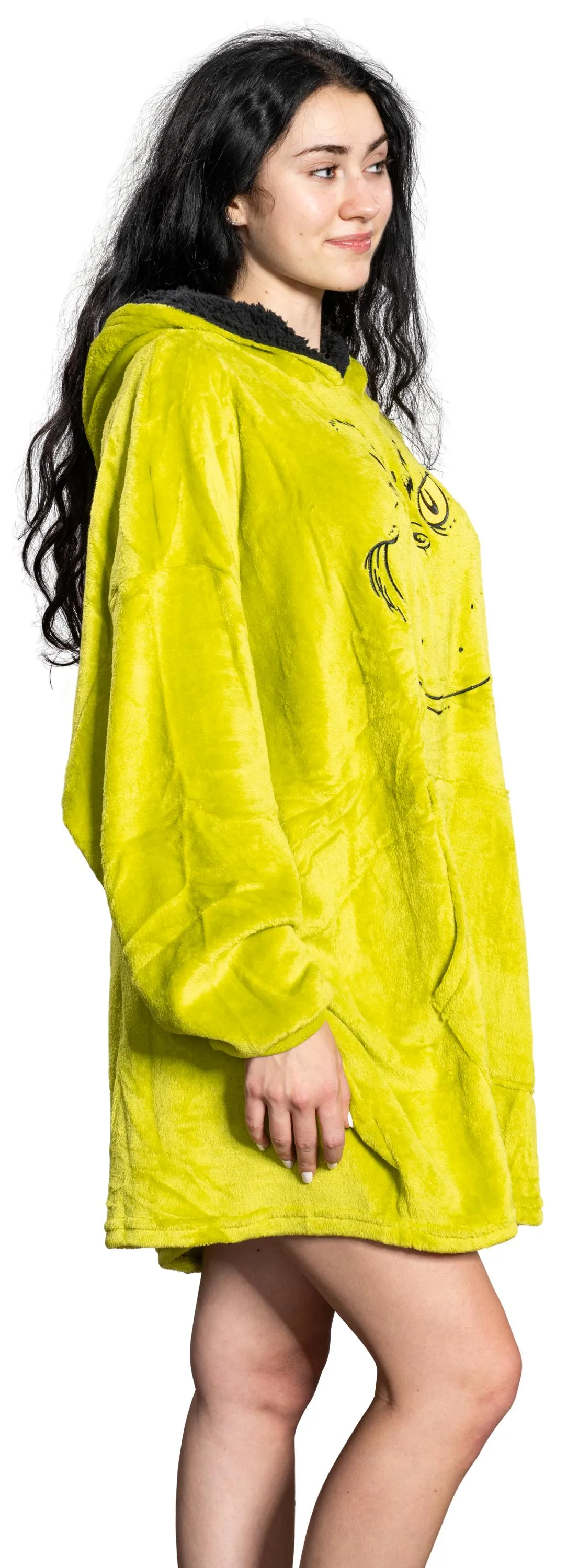 Grinch Hoodie JulesRoche Cozy Warm Christmas Poncho