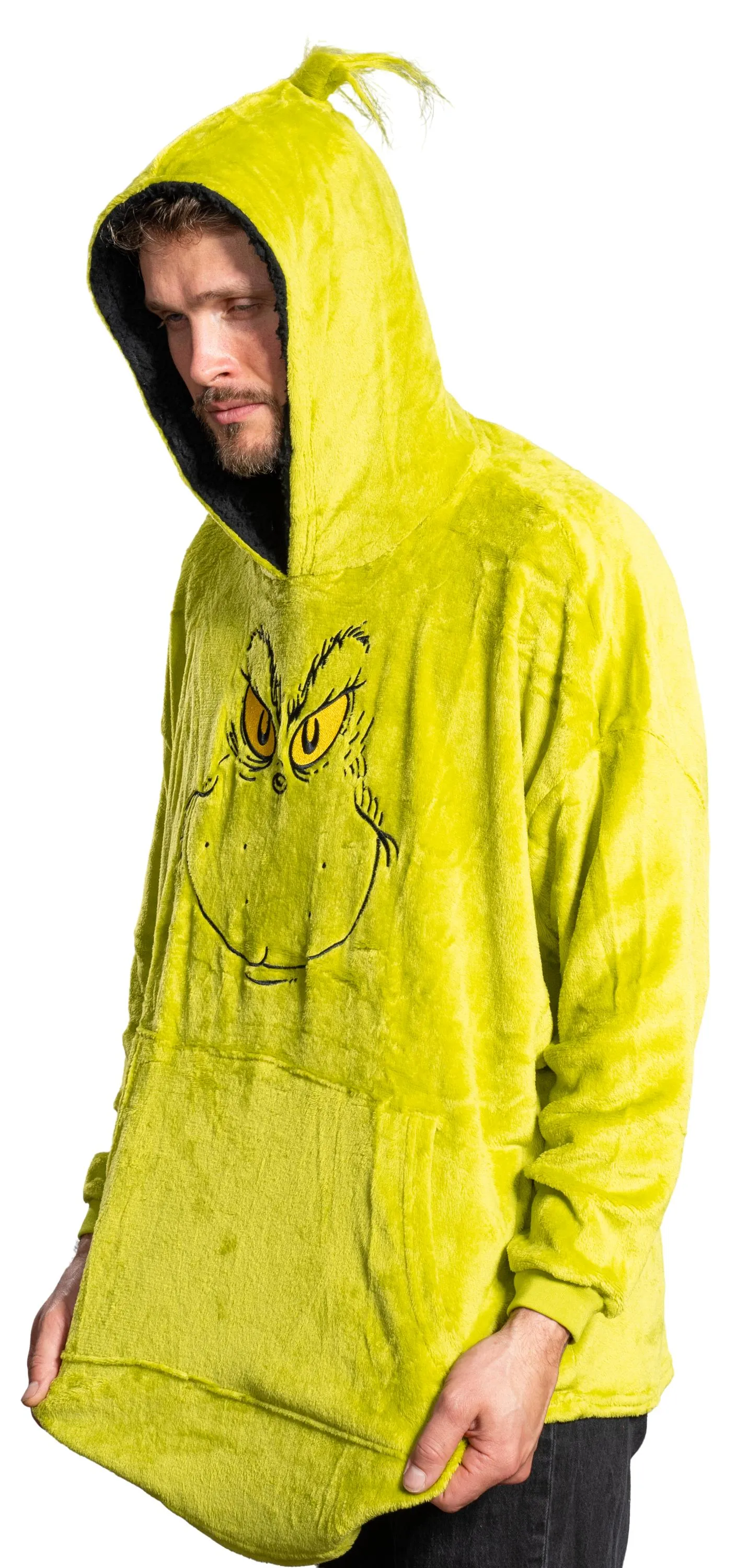 Grinch Hoodie JulesRoche Cozy Warm Christmas Poncho