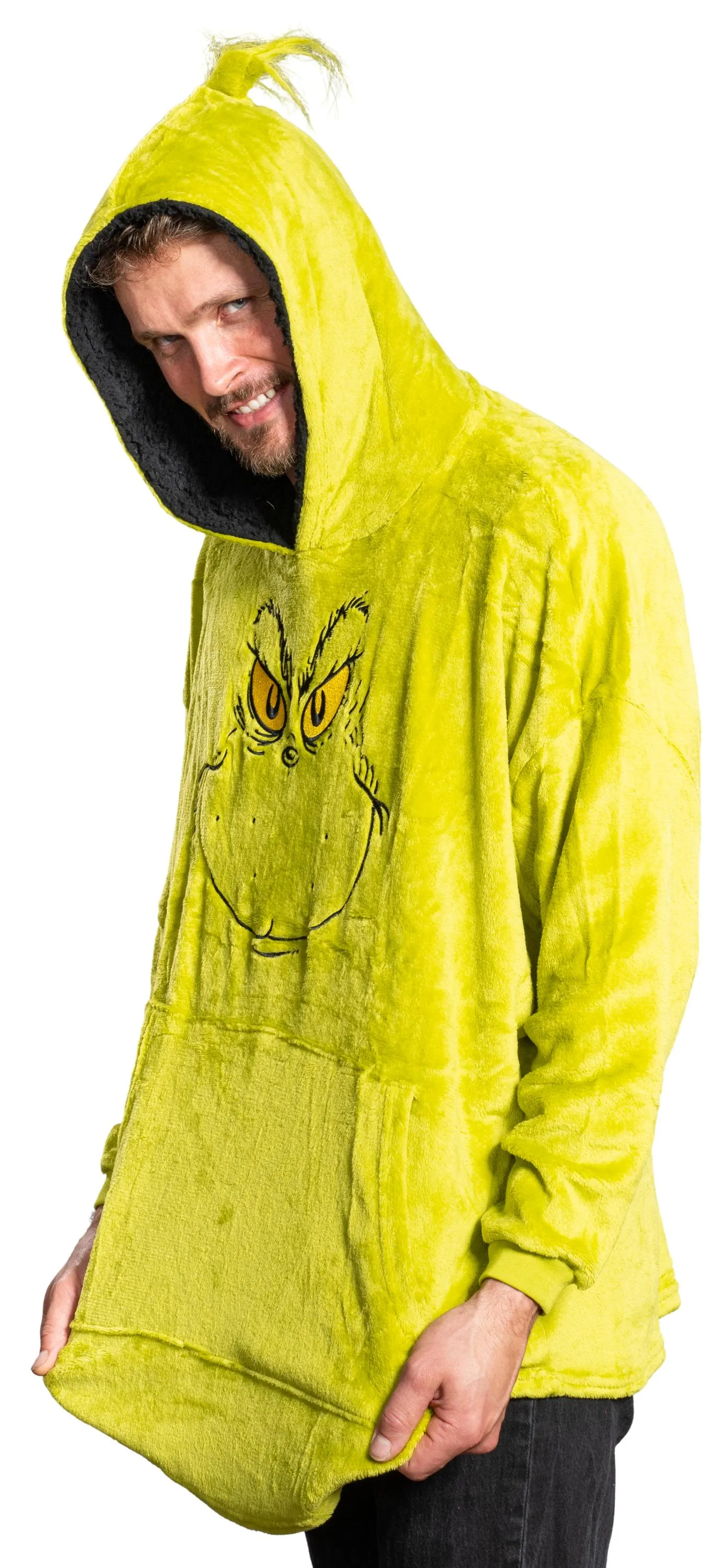 Grinch Hoodie JulesRoche Cozy Warm Christmas Poncho
