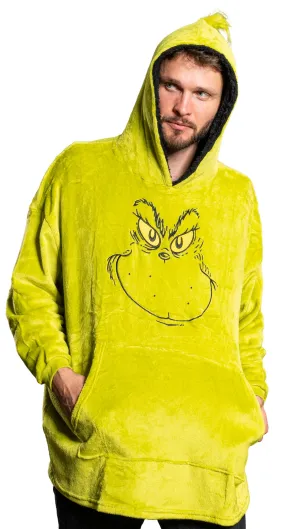 Grinch Hoodie JulesRoche Cozy Warm Christmas Poncho
