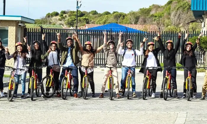 Guided bicycle township tour