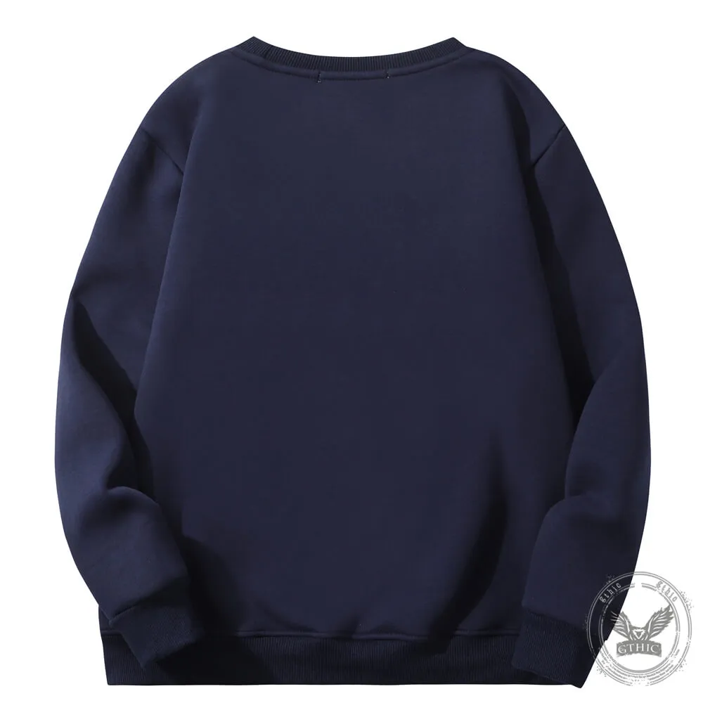 I’m Not A Control Freak Crew Collar Fleece Sherpa Sweatshirt