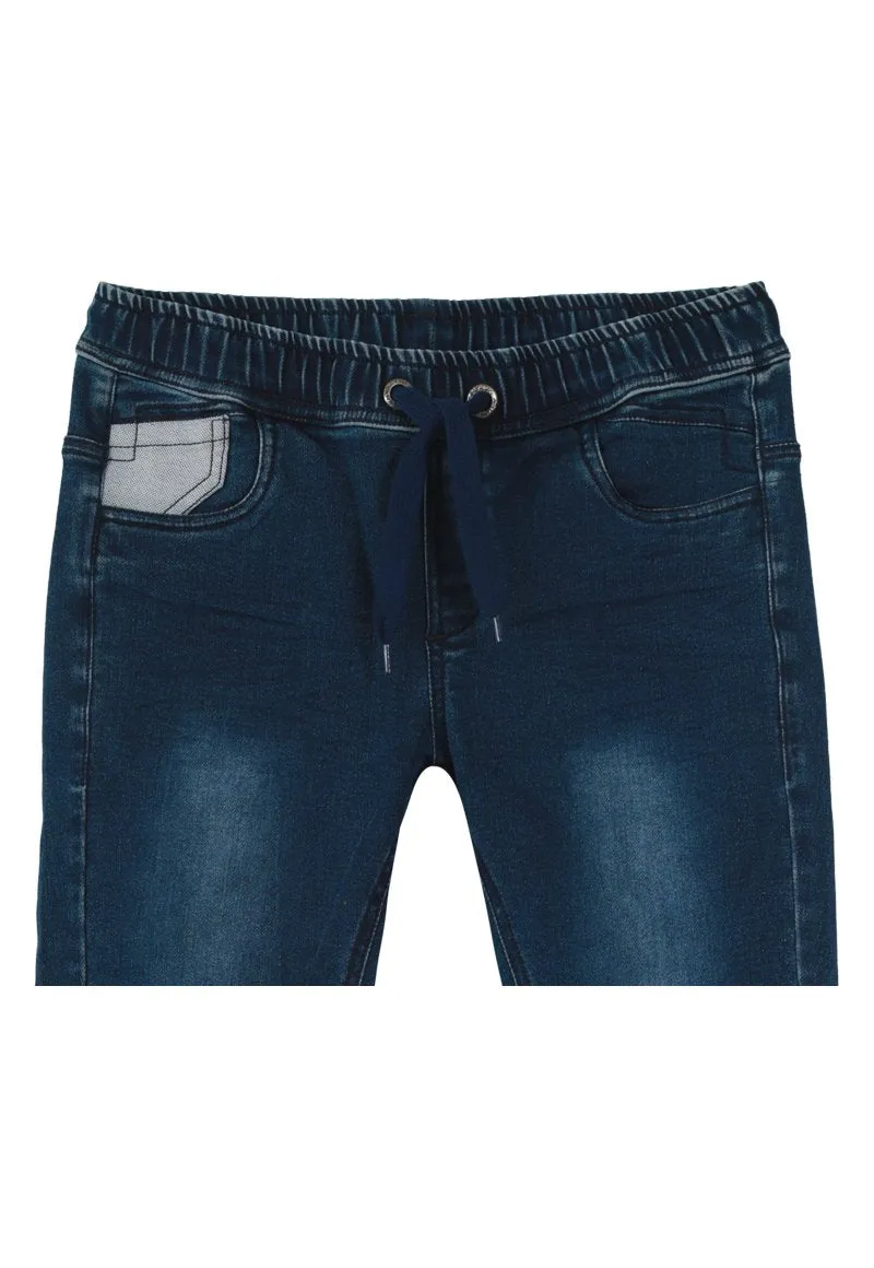 Jeans Super elastic Niño Denim azul Black and Blue