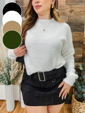 Kendall Mock Neck Soft Sweater