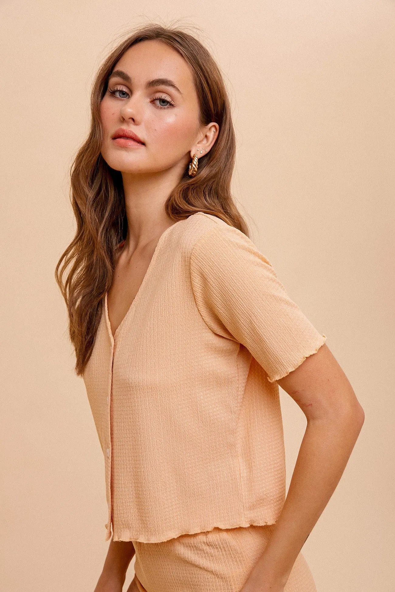 Kinley Knit Button Down Top