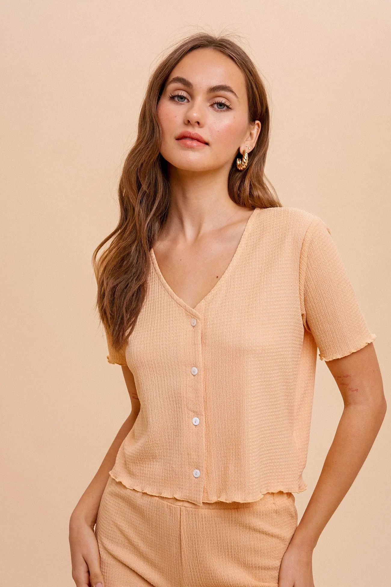 Kinley Knit Button Down Top