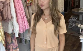 Kinley Knit Button Down Top