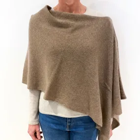 Mink Brown Cashmere Poncho