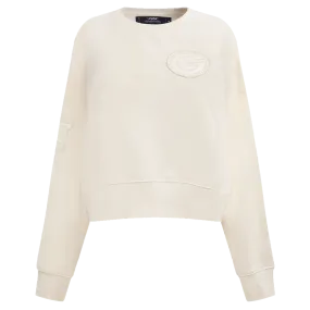 NFL GREEN BAY PACKERS NEUTRAL WOMEN'S CREWNECK (EGGSHELL)