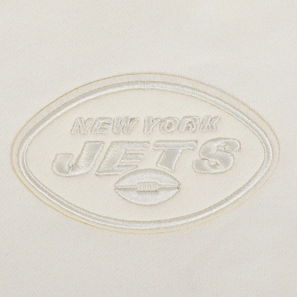 NFL NEW YORK JETS NEUTRAL WOMEN'S CREWNECK (EGGSHELL)