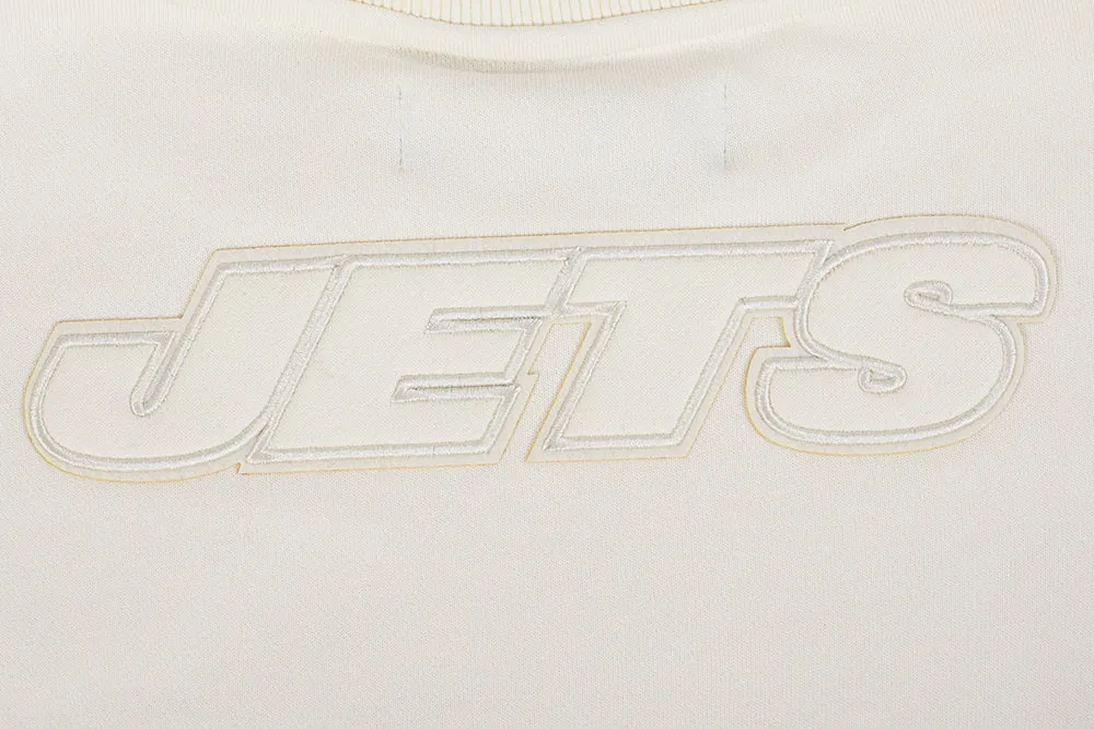 NFL NEW YORK JETS NEUTRAL WOMEN'S CREWNECK (EGGSHELL)