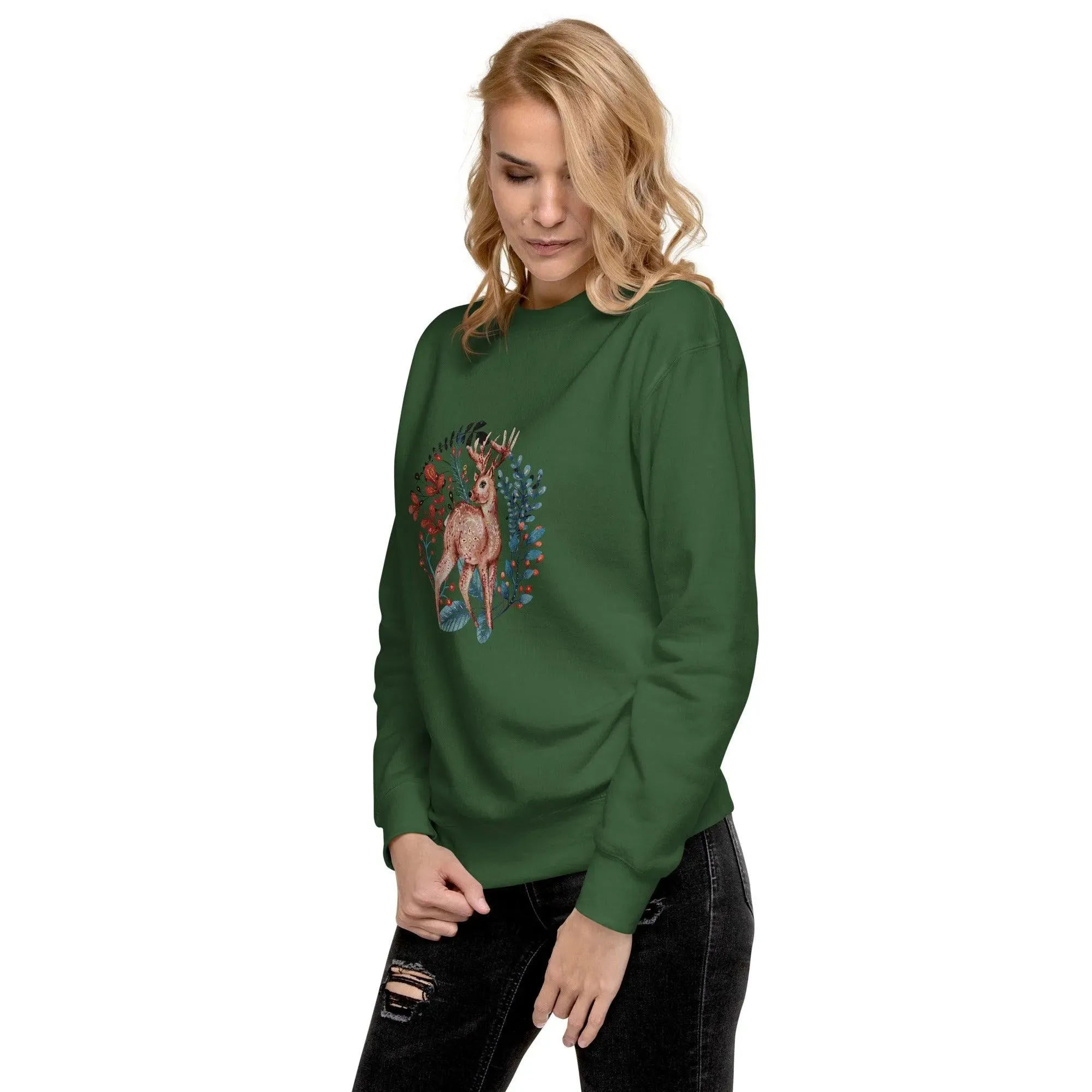 Nordic Winter Sweatshirt - Deer