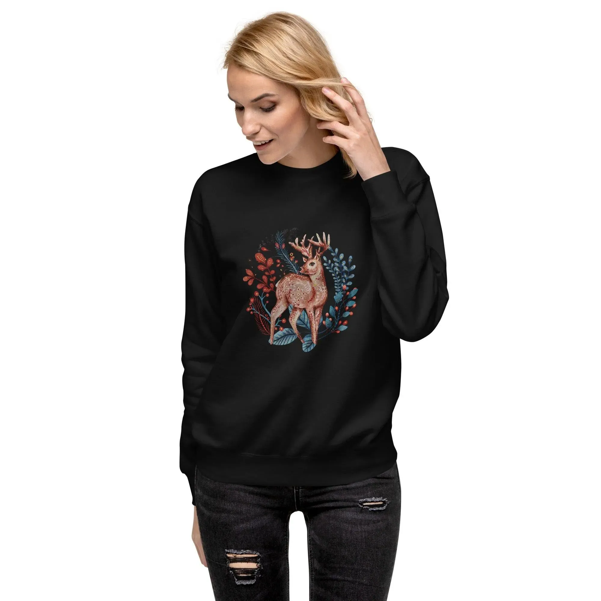 Nordic Winter Sweatshirt - Deer