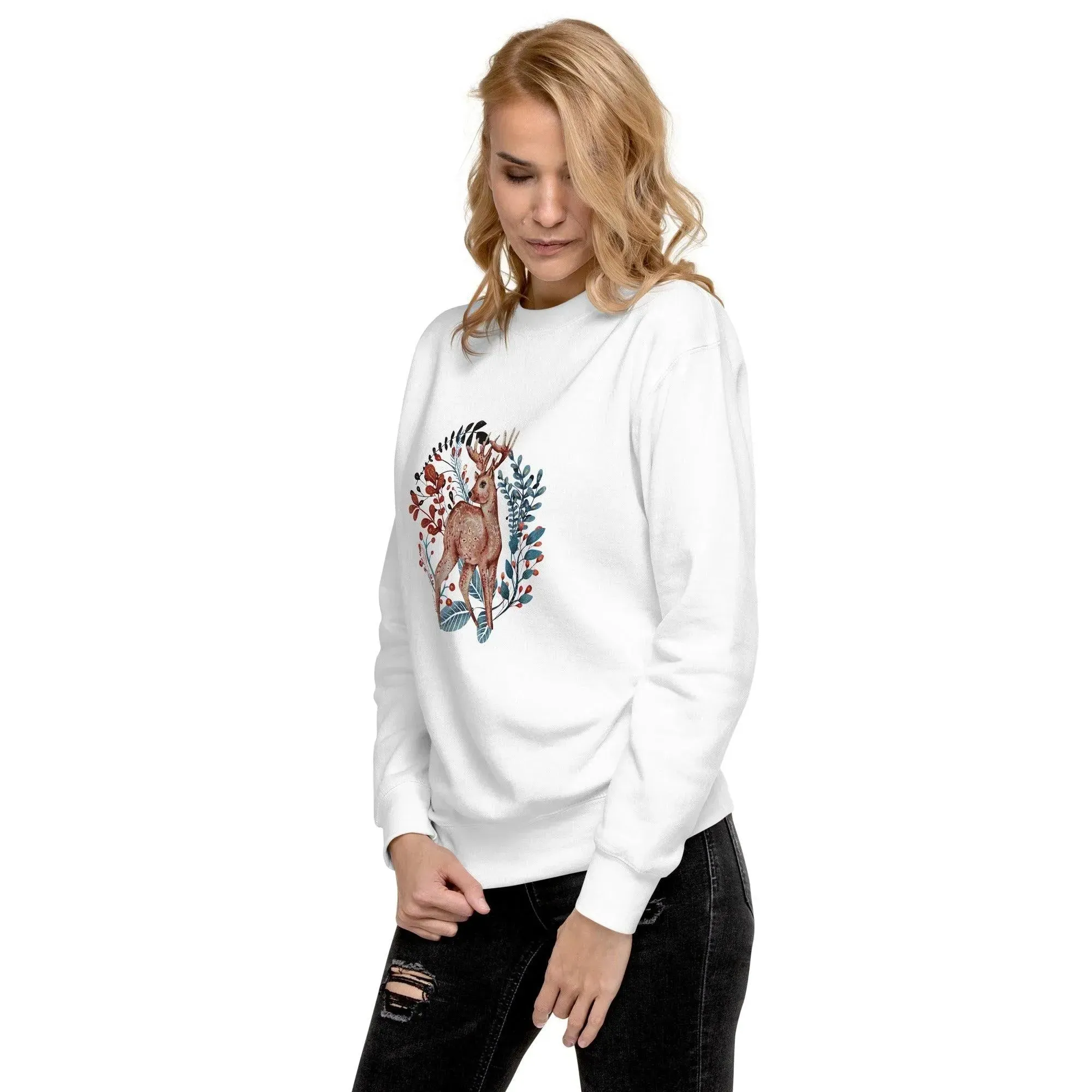 Nordic Winter Sweatshirt - Deer