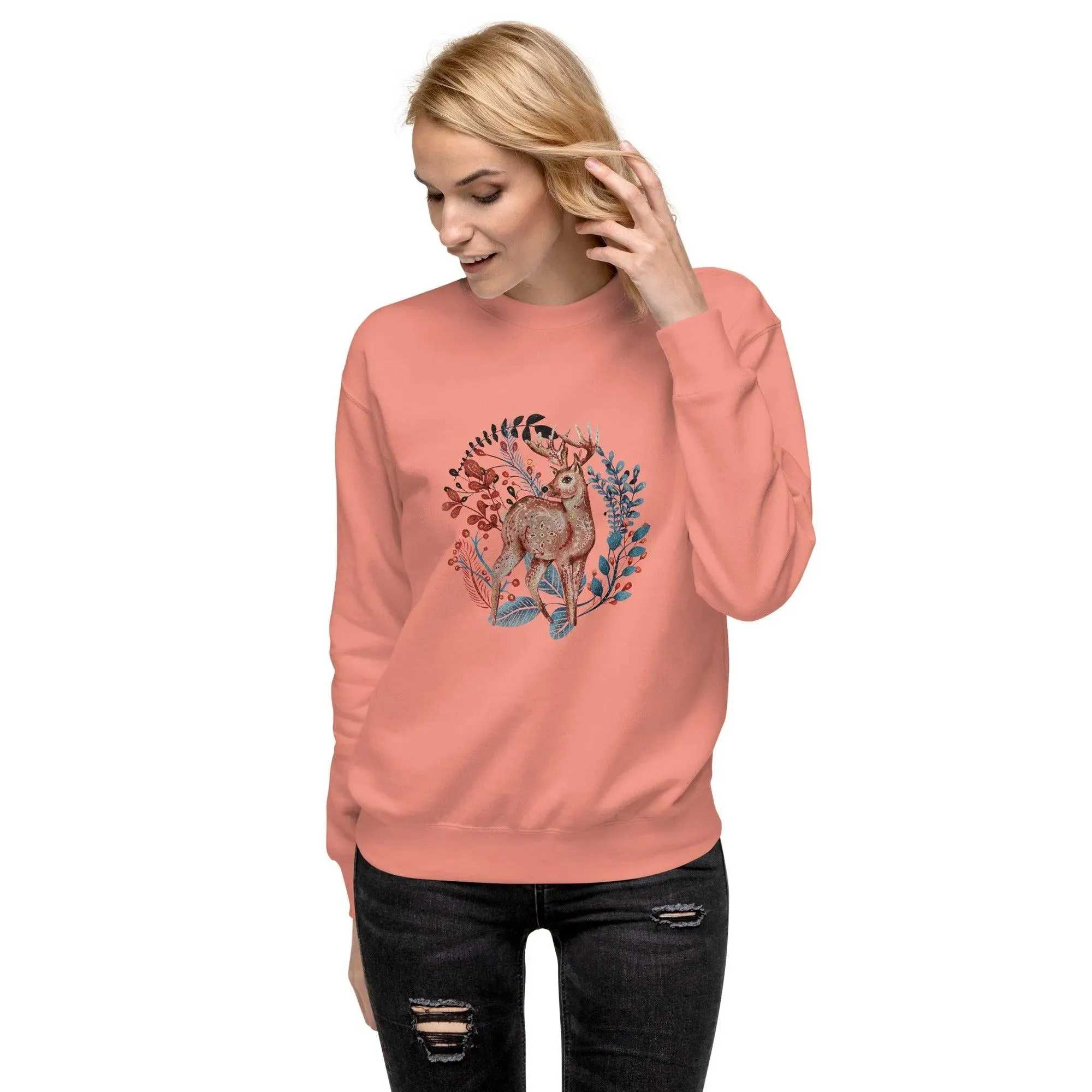 Nordic Winter Sweatshirt - Deer