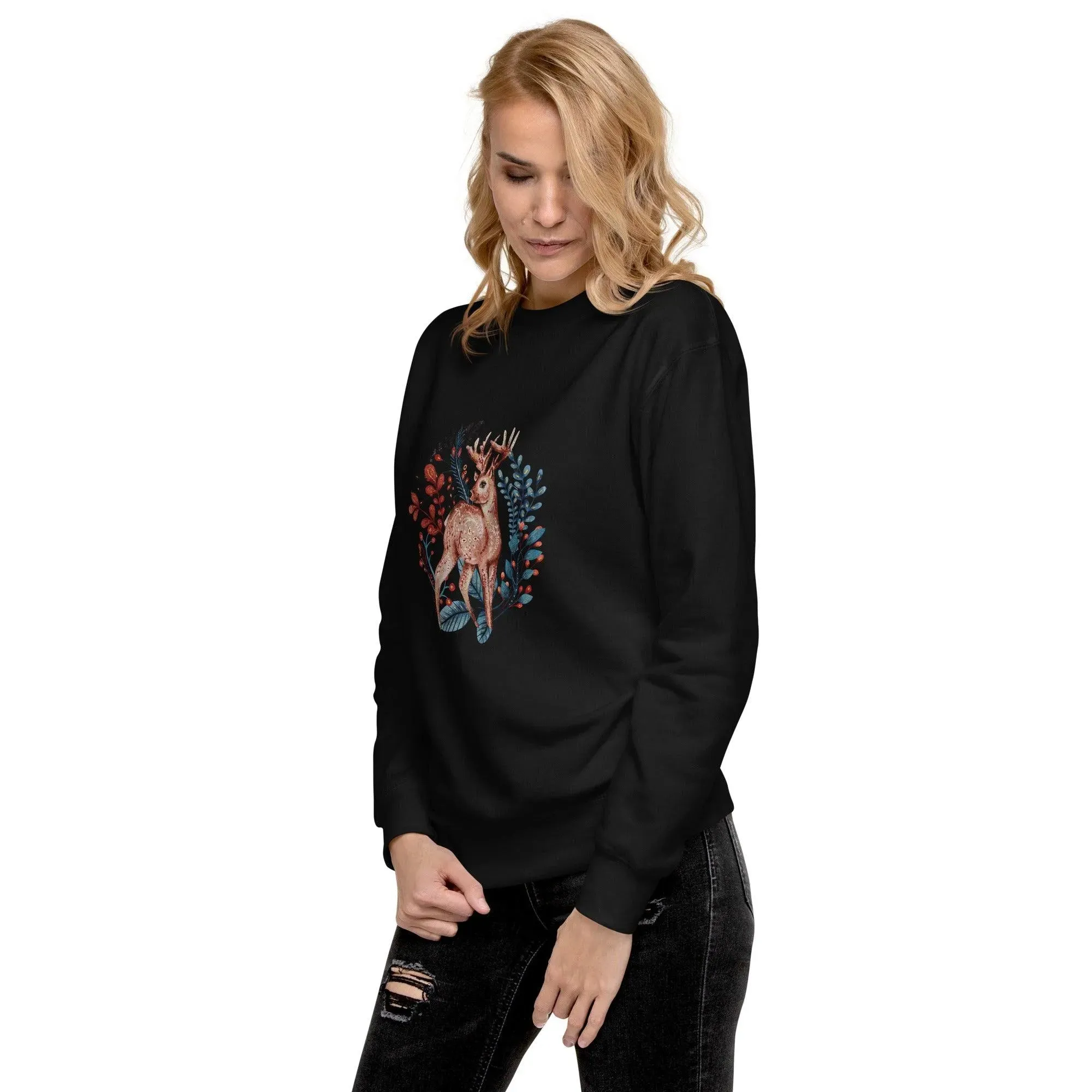 Nordic Winter Sweatshirt - Deer