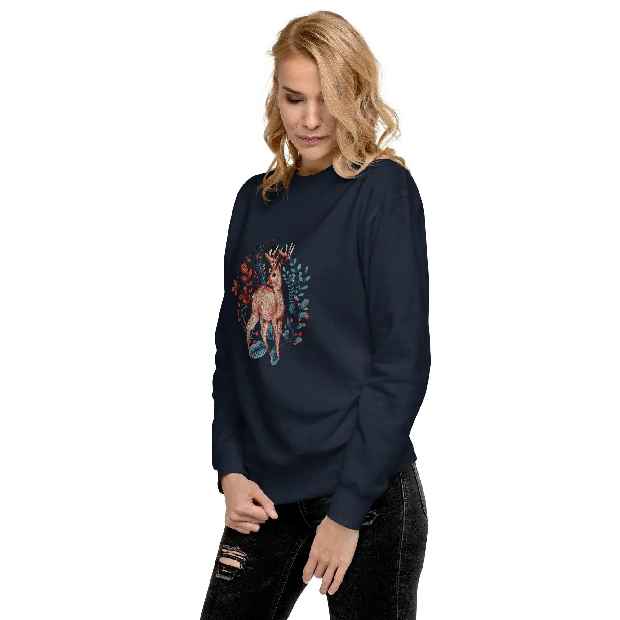 Nordic Winter Sweatshirt - Deer
