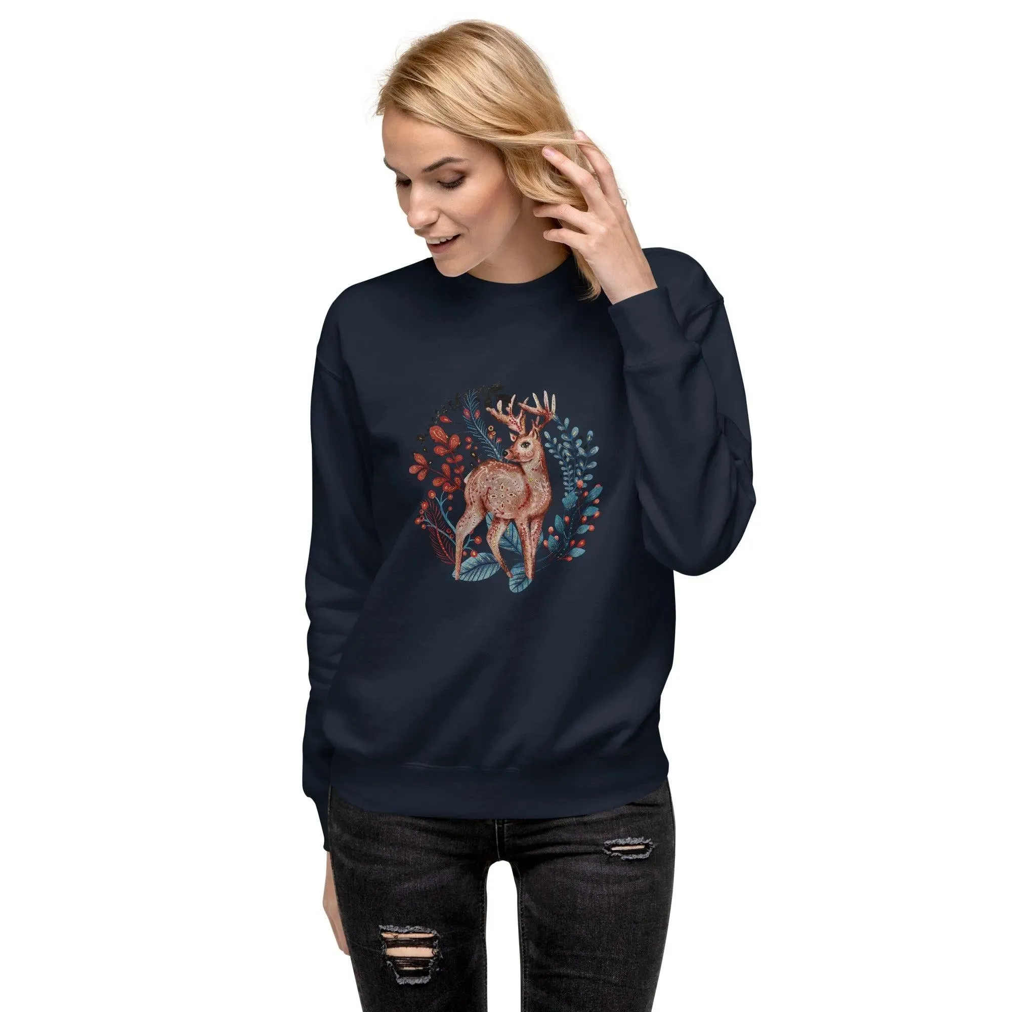 Nordic Winter Sweatshirt - Deer