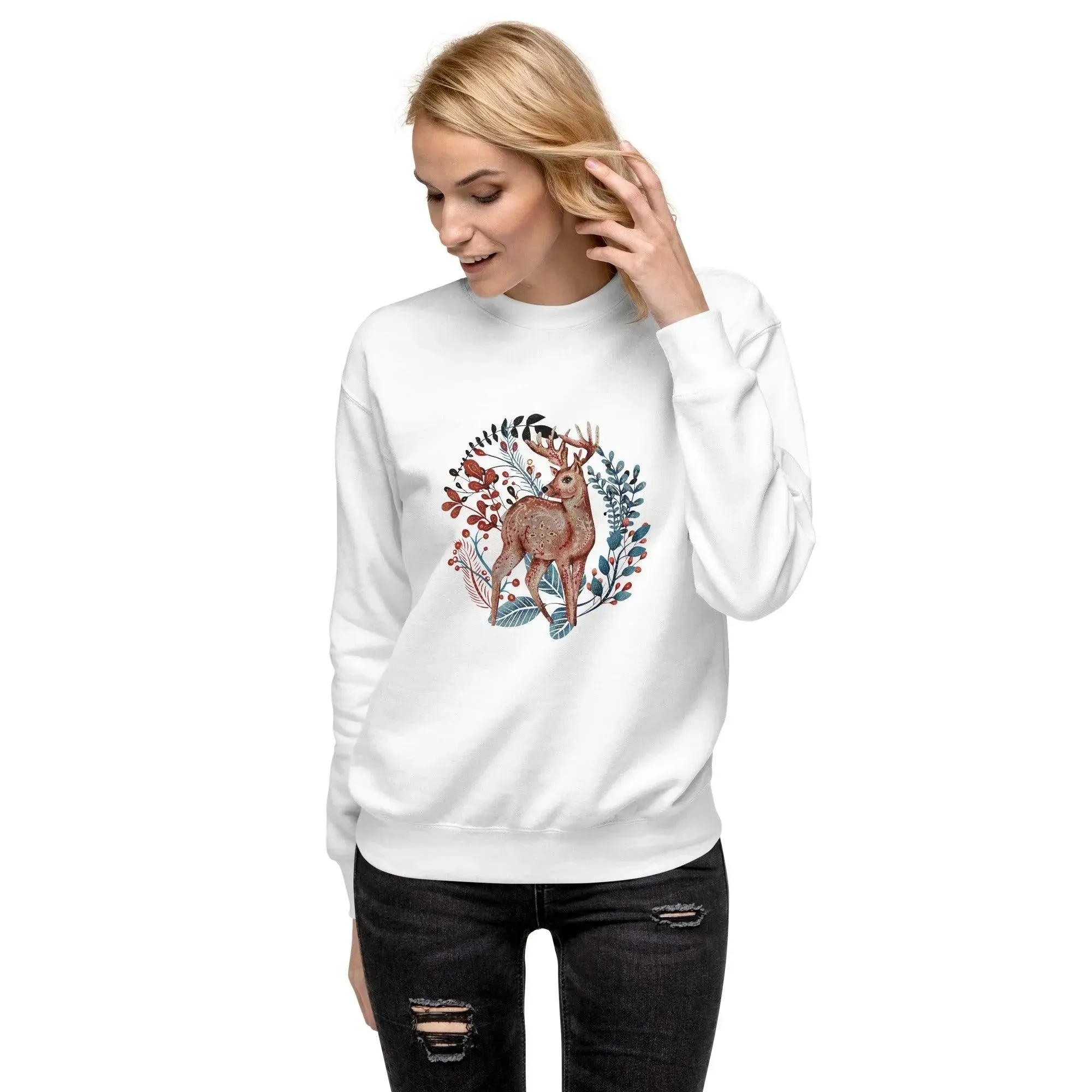 Nordic Winter Sweatshirt - Deer