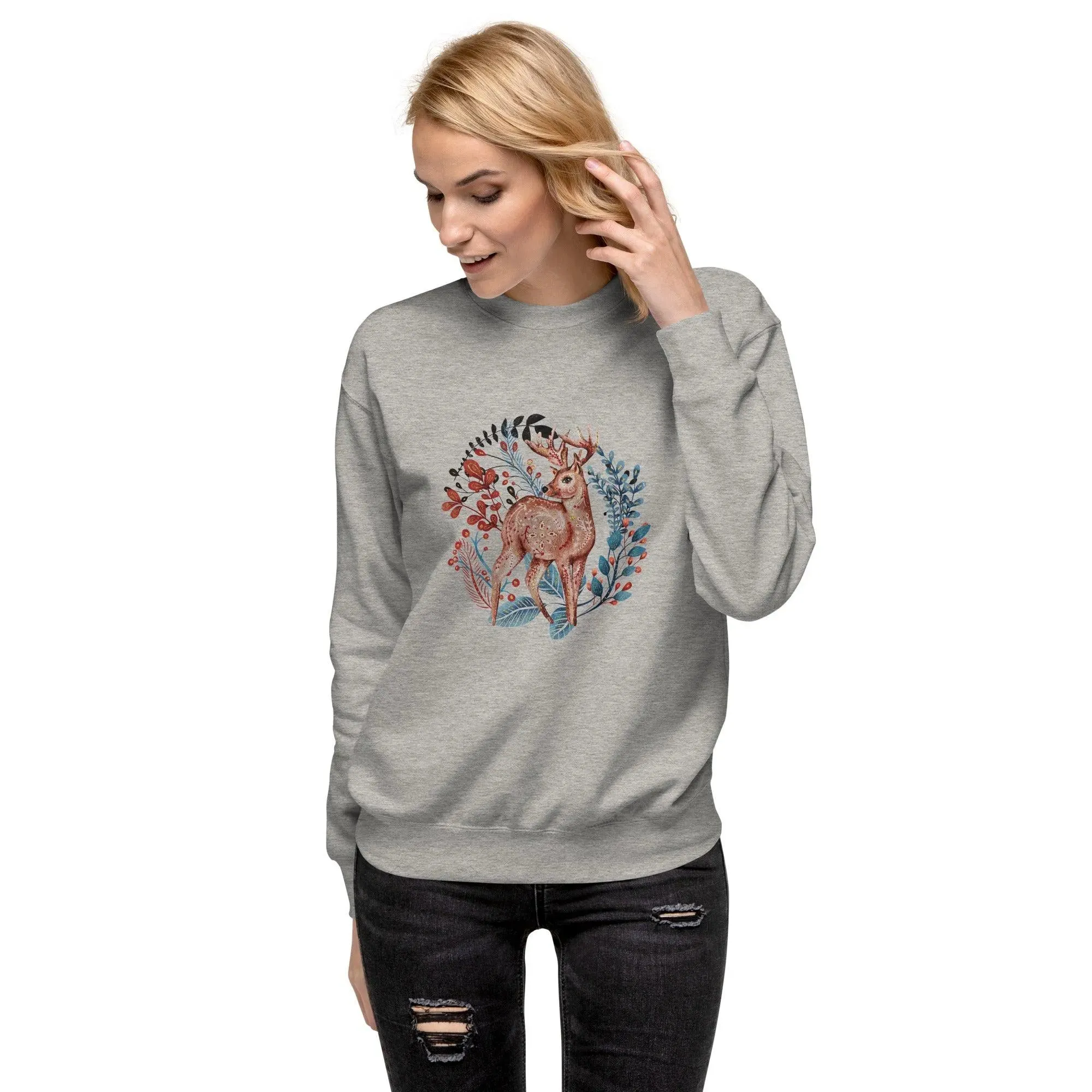 Nordic Winter Sweatshirt - Deer