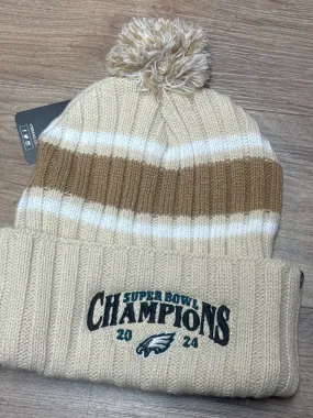 Philadelphia Eagles Super Bowl LIX Champs Cuff Knit Pom Hat