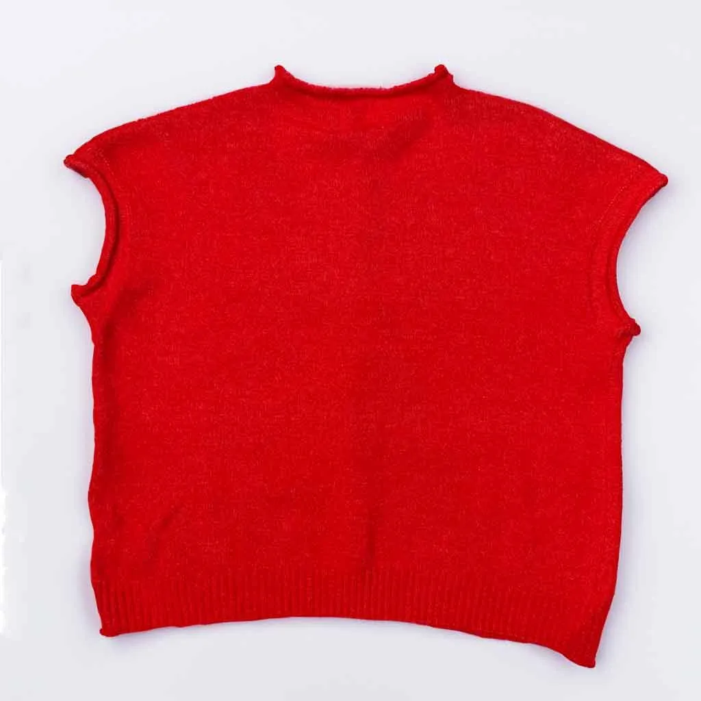 Piper Sweater Vest - Red