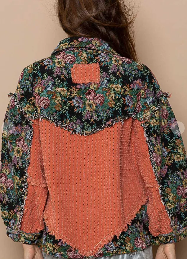 POL Jacquard & Twill Shacket