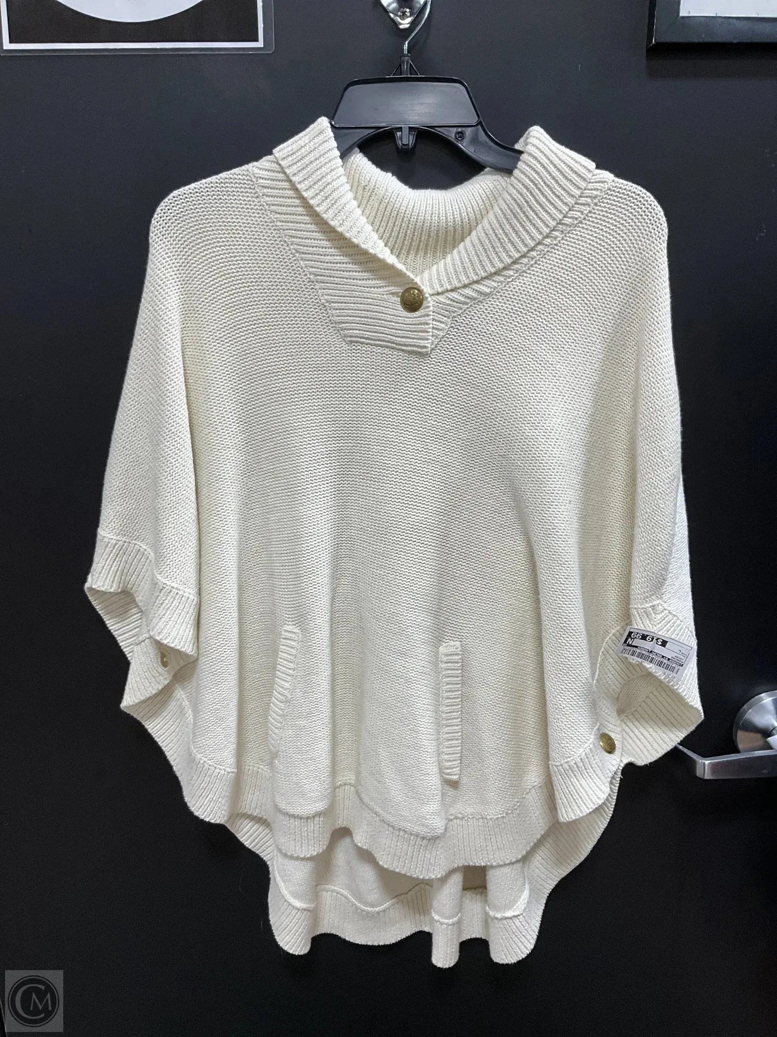 Poncho By Lauren By Ralph Lauren In Cream, Size: L