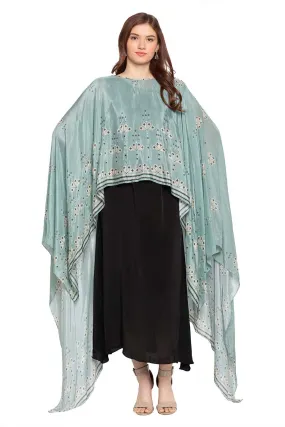 Printed Cape and Dress Co-ord Set (Set of 2)
