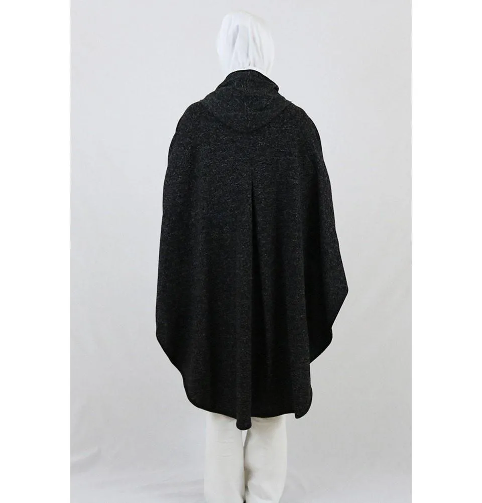 Puane Hooded Poncho 9022 Black