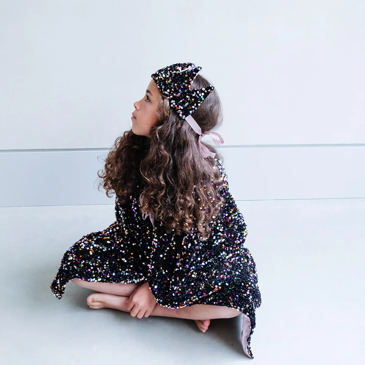 Rainbow Dazzle Sequin Cape by Mimi & Lula