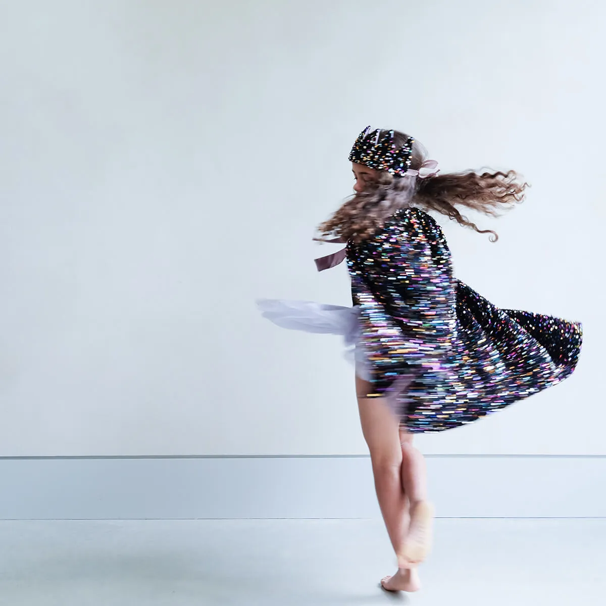 Rainbow Dazzle Sequin Cape by Mimi & Lula