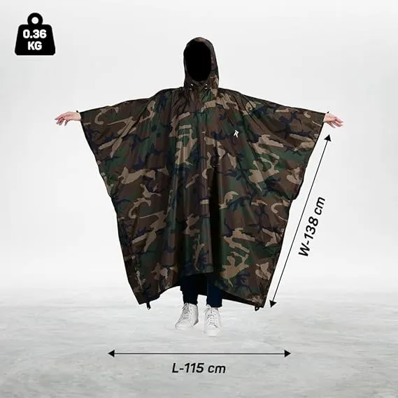 ROCKSPORT RAIN PONCHO-CAMO